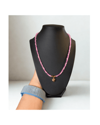 Image 1 of Pink Heartline Necklace