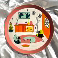 Image 1 of Pink Retro Room Scene