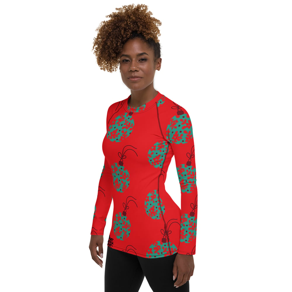 Image of Christmas Balls Women's Rash Guard