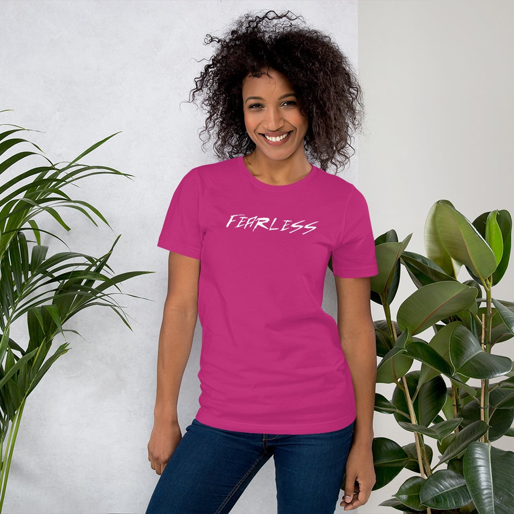 Image of Women's Fearless Classic Fit Pink Tee