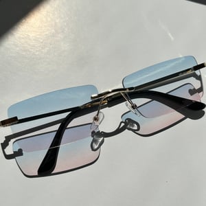Image of COTTON CANDY Retro Frameless Sunglasses 