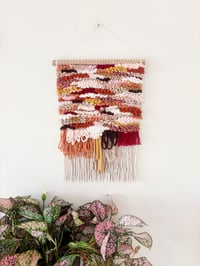 Image 3 of Woven Wall Hanging - Abstract, Boho, Textured (large).