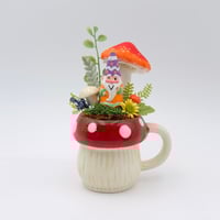 Image 1 of Mushroom Gnome tabletop decor featuring Shroom -One of a kind 