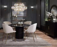 Image 3 of Belvois White Orchid 22" High Faux Flowers in Ceramic Pot