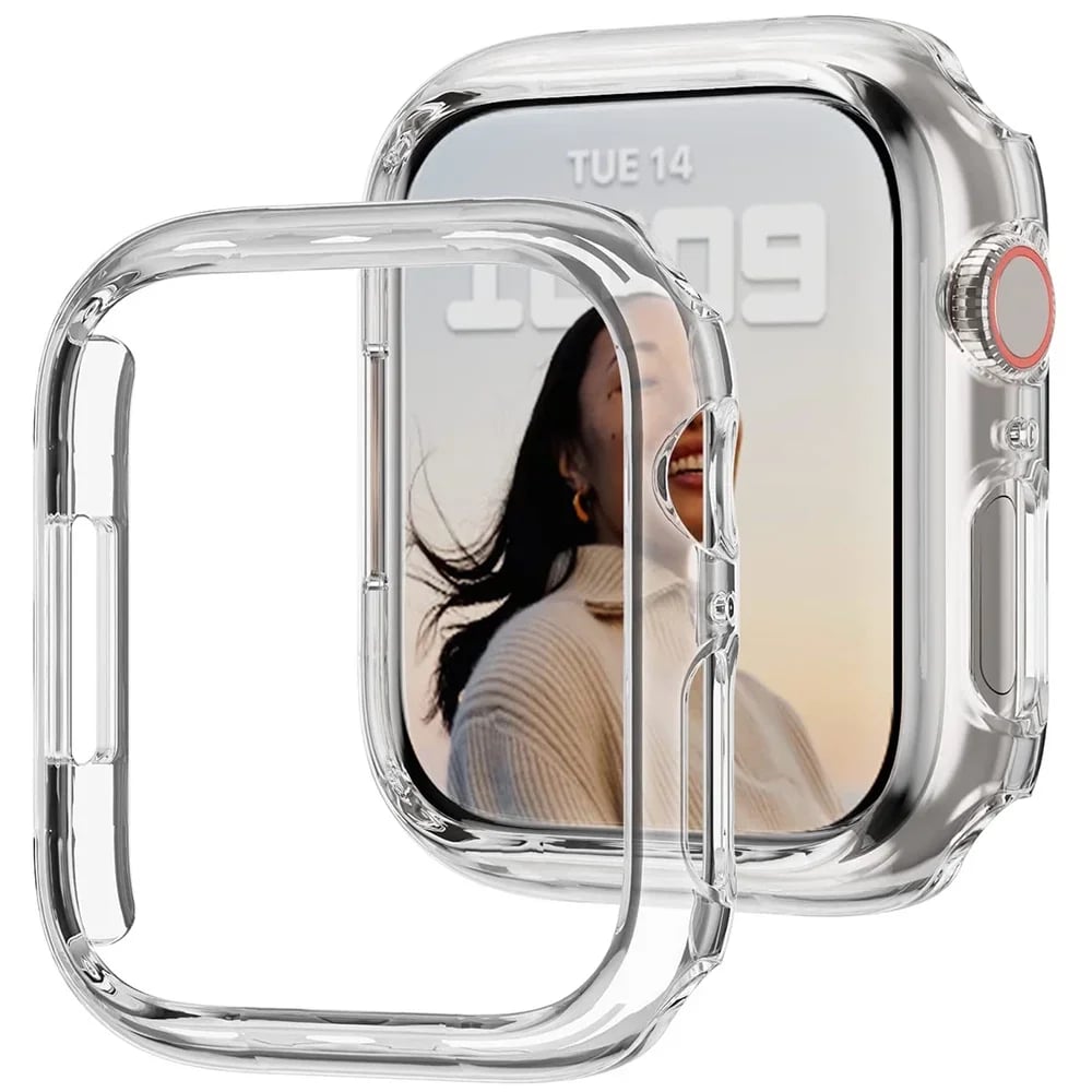 Image of Cover for Apple Watch Case 45mm 41mm 44mm 40mm 42mm 38mm 46 49 mm Accessories PC Protector bumper iW