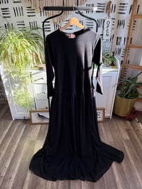 Image 1 of Black cross back dress 