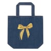 Yellow Ribbon Denim denim tote bag