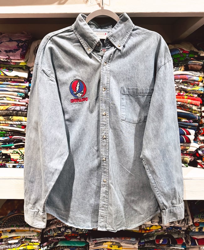 Grateful Dead 1995 Omni Atlanta Denim Work Shirt - Fits XL