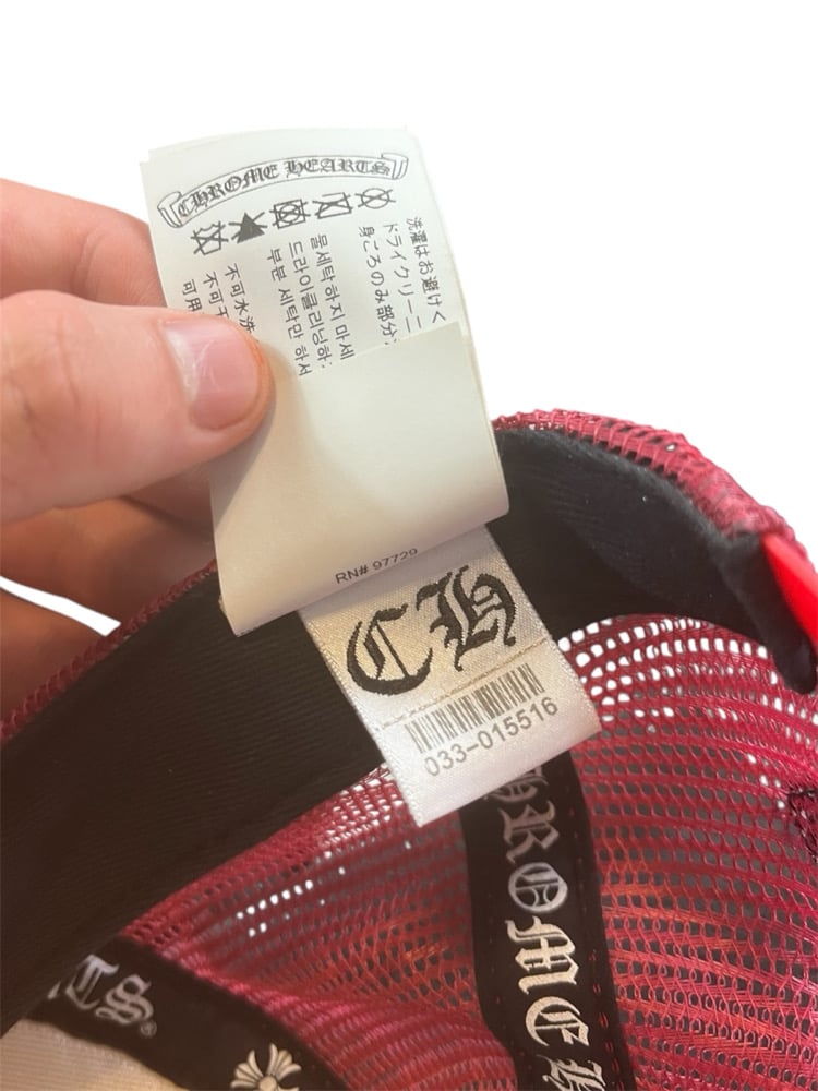 Image of Chrome Hearts Red/White Trucker Hat