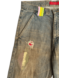 Image 2 of '04 Phenomenon "Rasta Stitch" Mud Denim - 35