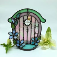 Image 1 of Floral Fairy Door Candle Holder 
