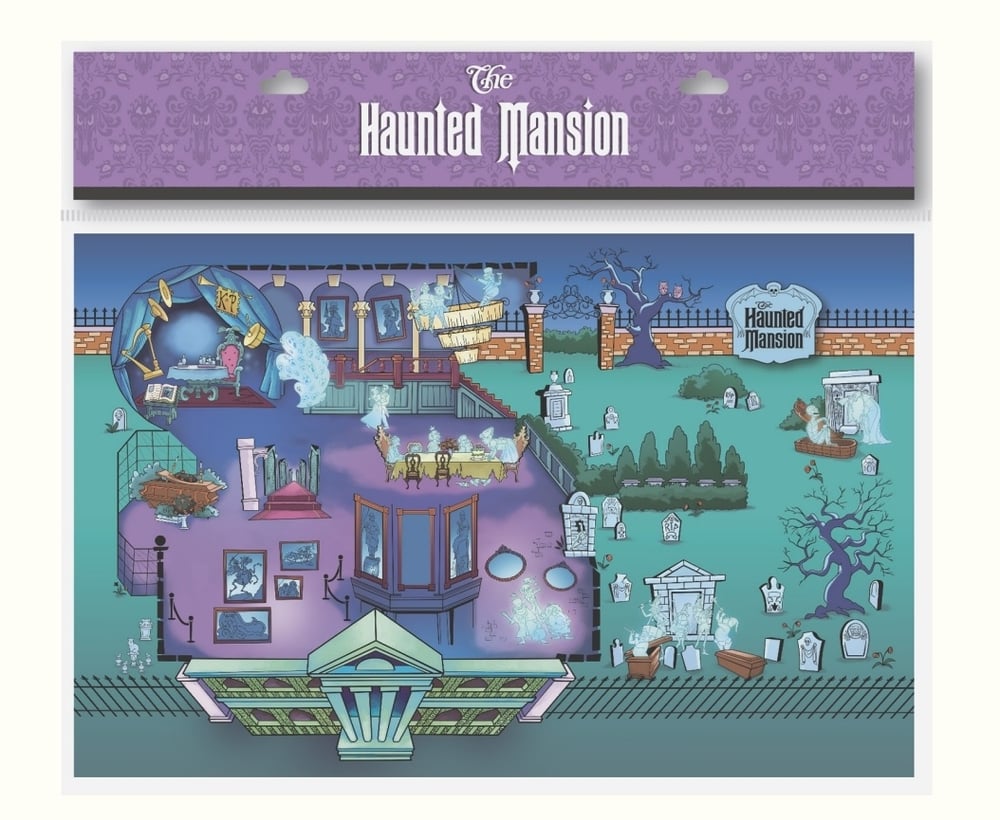 Image of Haunted mansion map & starter pin set le 450