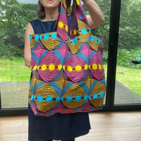 Image 4 of Magic Eye Ankara Tote Bag