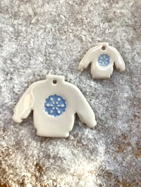 Image 3 of Ceramic Christmas Jumpers (set of 2)