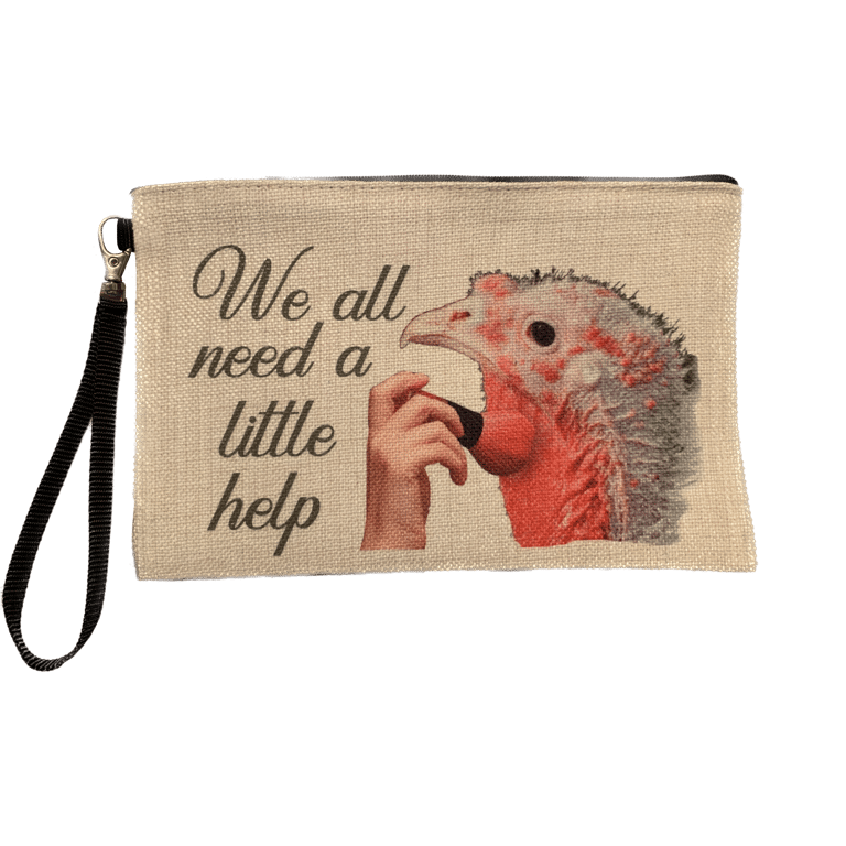 Linen Zippered Bag - Large Image 2