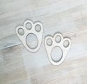 Easter Bunny Footprint Stencil