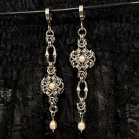 Image 3 of Pinky Pearls Earrings