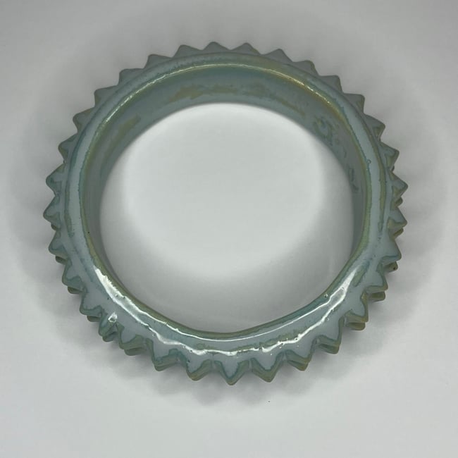 Pale Blue Studded Bracelet - 8 in Inner Diameter