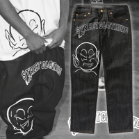 Image 1 of STREET GOON RAW BLACK JEANS