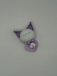 Image 2 of Kuromi Kitty Rhinestone Hipper