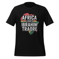 Image 1 of Africa loves Traore Burkina Faso Ibrahim Traoré Unisex t-shirt
