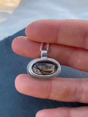 Image of Rutilated Quarts Oval Pendant 