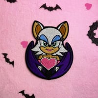Image 3 of The Bat - 3.5 Inch - Embroidered, Iron-On Patch