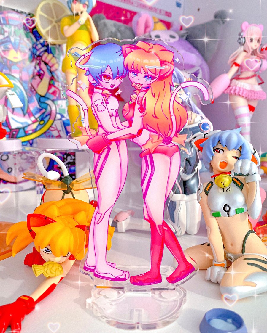 Image of Neon Genesis Evangelion Aero Cat  | Acrylic Standee 