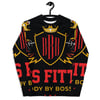 BossFitted Black and Red Youth Rash Guard