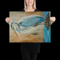 Image 5 of Blue heron Print on Canvas