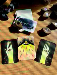 Image 1 of Original All Seeing art card set of 3
