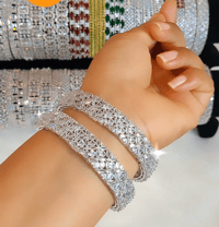 Image 2 of 2 Pieces American Diamond Bangles Set_GPB_1207