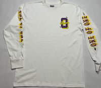 Image 1 of PURPLE & GOLD x WHITE PREMIUM LONG SLEEVE 