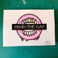 Image 1 of MIND THE GAP Relief Print    (Limited Availability) 