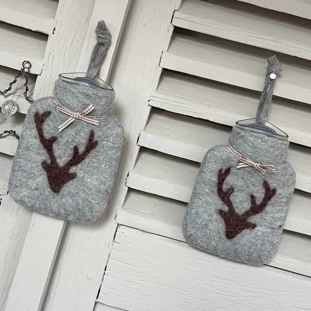 Image of Mini Bouillotte Laine Mérinos: Cerf