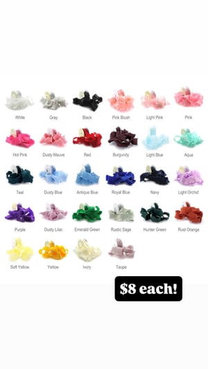 Image of Long Tail Double Ruffle Bows