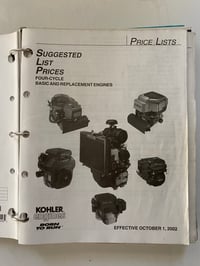 Image 6 of Kohler Multiple Engines Price Lists