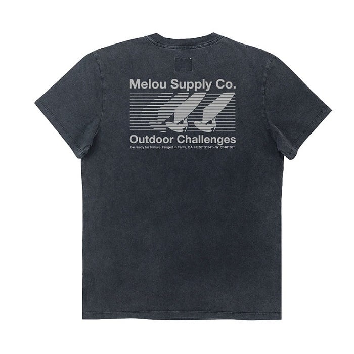 Image of MELOU OUTDOORS TEE WASHED BLACK