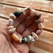 Image of Huilau mixed Hawaiian shell bracelet with a Tahitian pearl and seaglass size 6 1/2