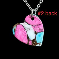 Image 5 of “Cotton Candy” Heart Necklaces (#16)