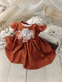 Image 1 of Photo prop | Sitter set for photo shoots |  Ayla | 9-12 months | glitter dusty orange|