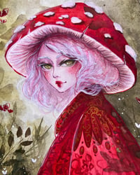 Image 3 of Amanita muscaria Witch - Inktober Day 6