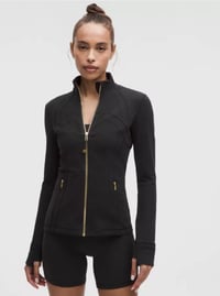 Defined Lululemon - black gold zipper