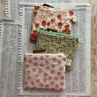 Image 1 of “Happy Friends” Mini Quilted Zipper Bag