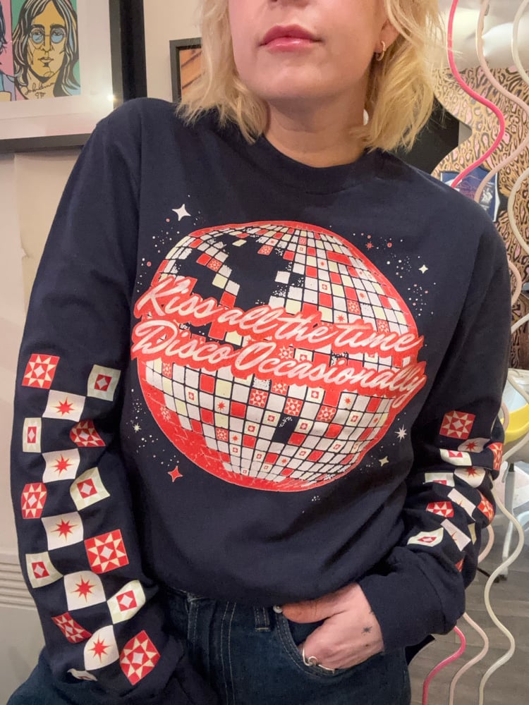 Image of Kiss all the time disco occasionally long sleeve tee/jumper