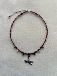 Image 3 of THE ‘LAMB MILAGRO’ GARNET NECKLACE 