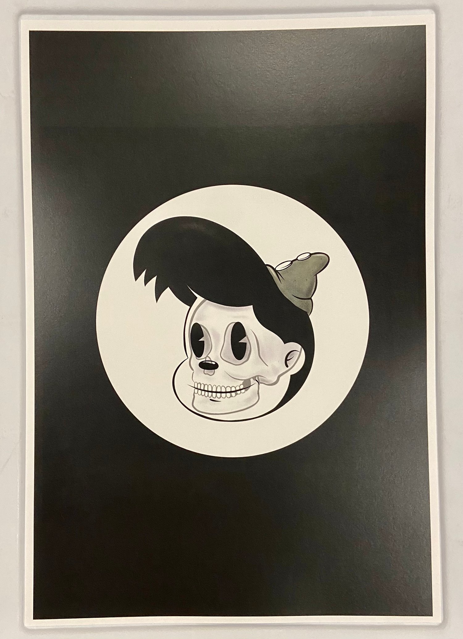Image of Happy Skull Print 