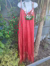 Image 8 of Pefkos maxi dress-  Red Green- Size 10-18 uk