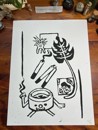 Image 1 of "Stoney Boi" Linoprint 9x12