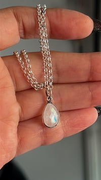 Image 1 of Teardrop moonstone pendant